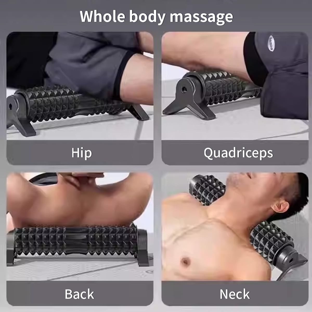Foam Roller with Stand - Bracket Foam Roller for Back Pain, 21 inch Trigger P...