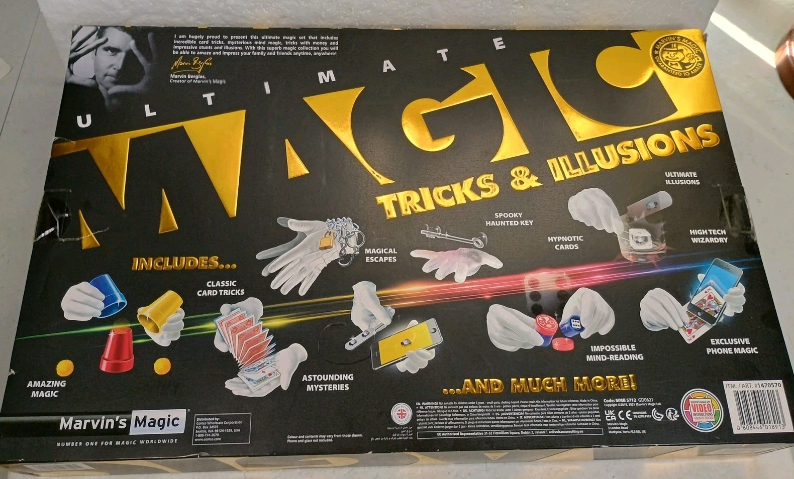 Costco Marvins Ultimate Magic 365 Tricks & Illusions Magic Set READ DESCRIPTION