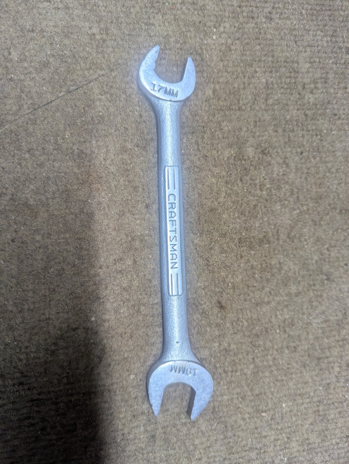 Vintage Craftsman Open-end Wrench  17 X 19MM