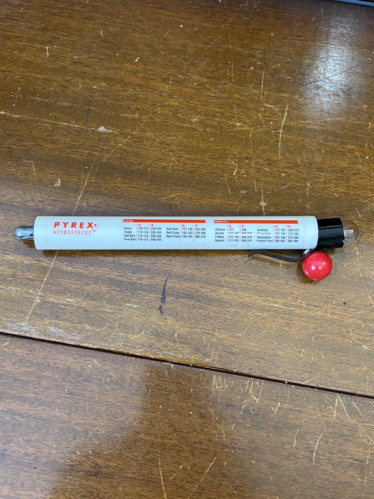 Pyrex Accessories Kitchen Candy Jam Deep Fry Thermometer Vintage Baking UT
