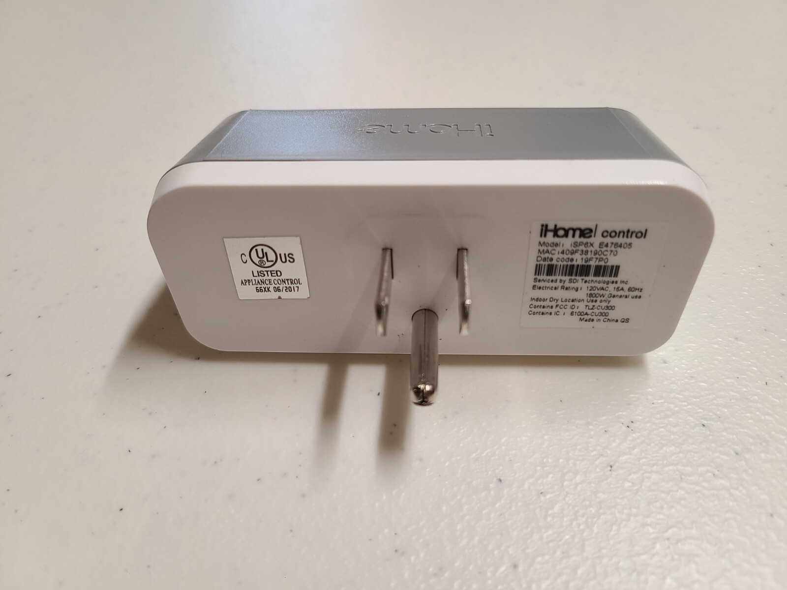 iHome Wi-Fi Control Smart Plug ISP6X Apple Homekit Outlet iPhone Control