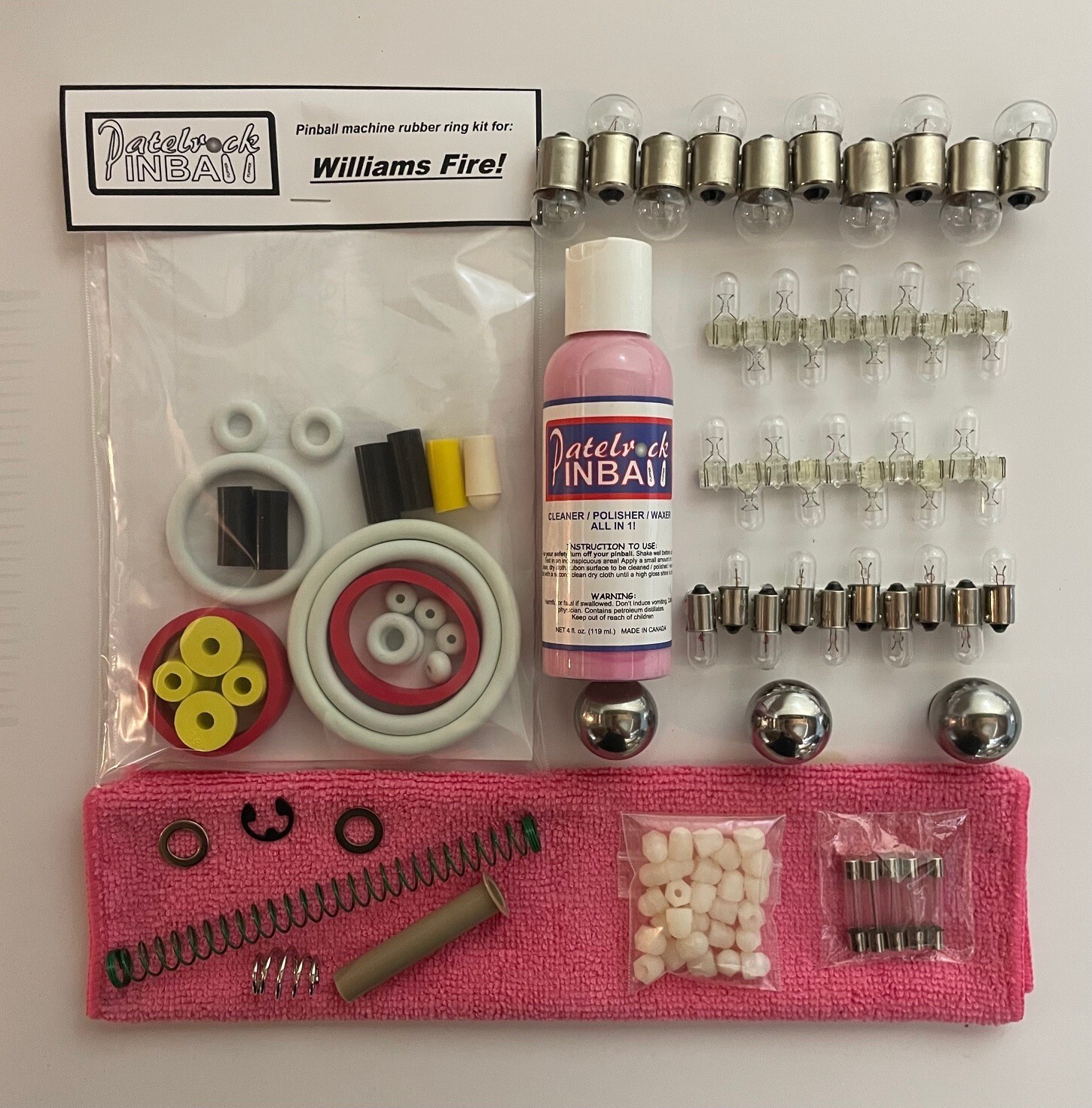 1987 Williams Fire! Pinball Machine Maintenance Tune Up Kit