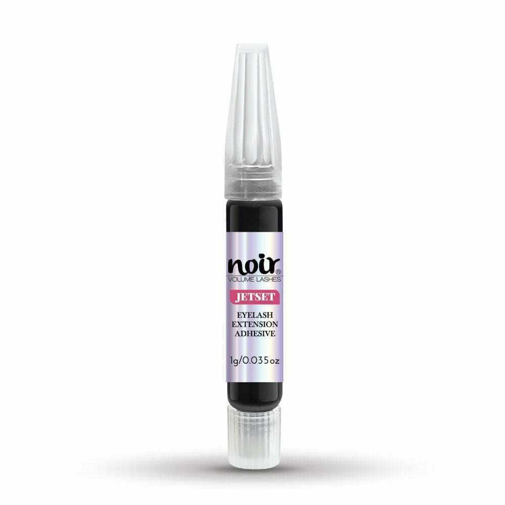 Eyelash Extension Glue Noir Jetset Pro Adhesive 1g Strong Best for Volume Lashes