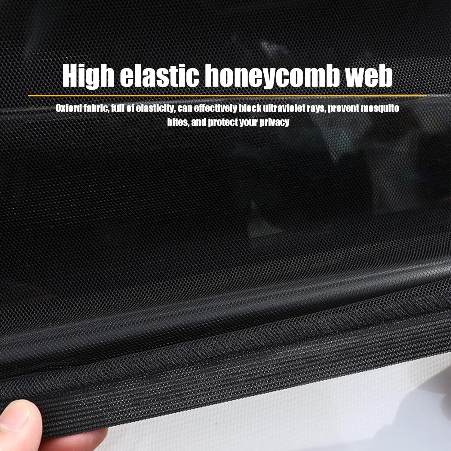 4Pcs Car/SUV Window Side Screen Sun Mesh Shade Cover Sunshade Visor Elastic USA
