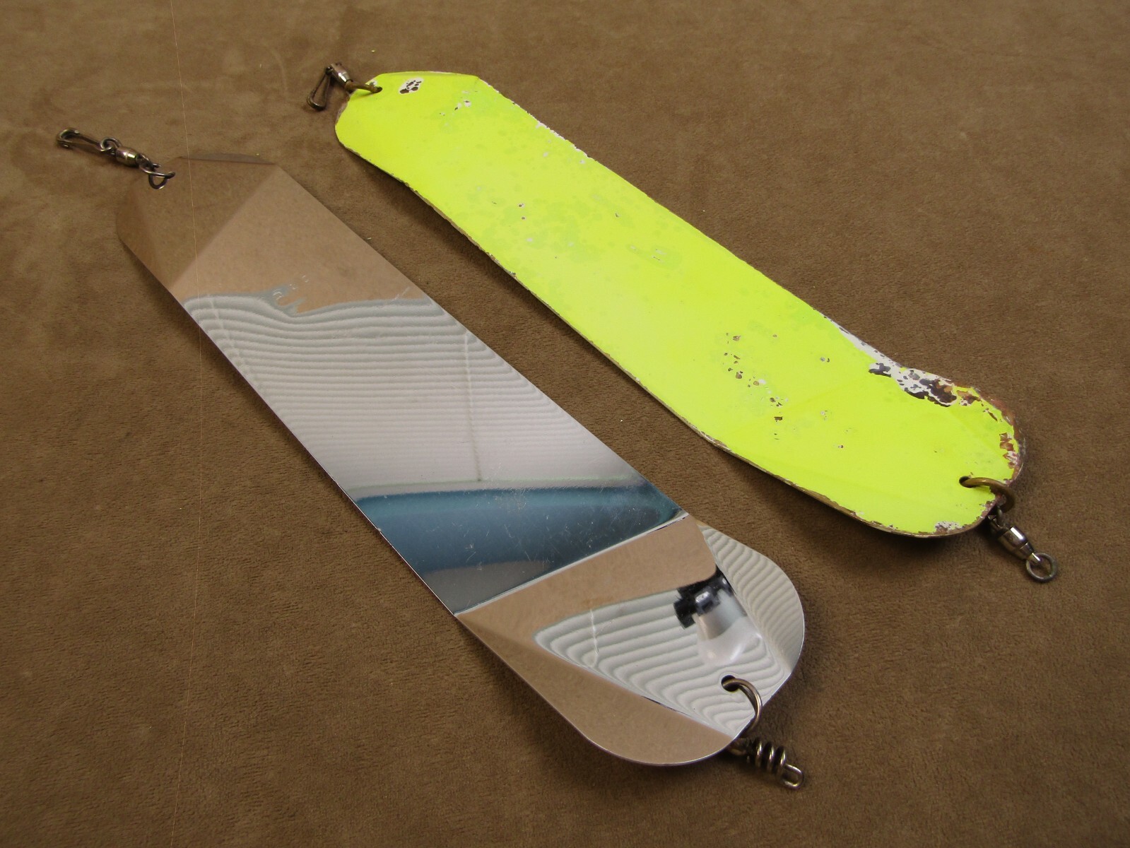 VINTAGE MARTIN TACKLE CO B&B 12" METAL SALMON FISHING TROLLING FLASHER