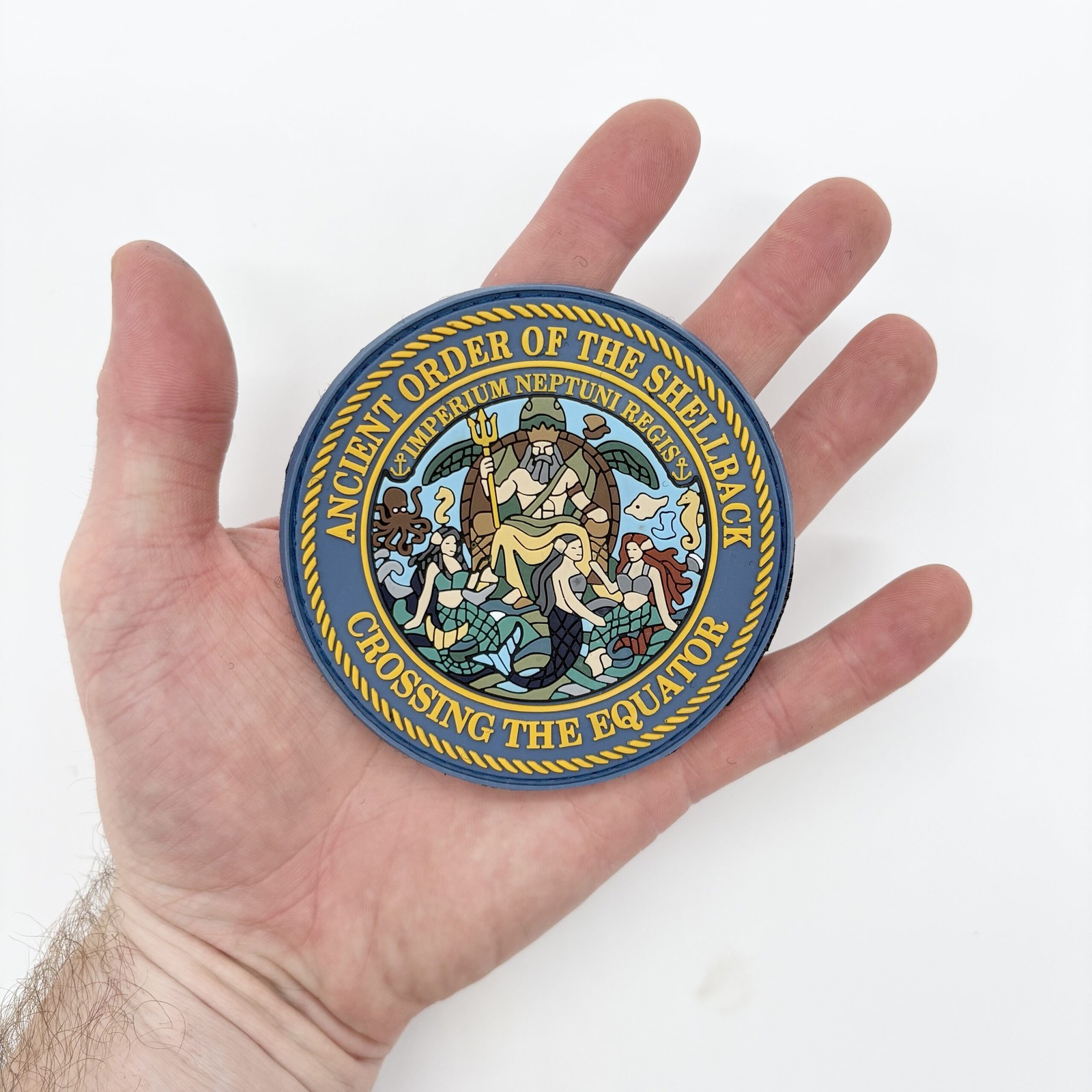 Ancient Order of the Shellback PVC Patch, 3.5 inch, Hook and Loop