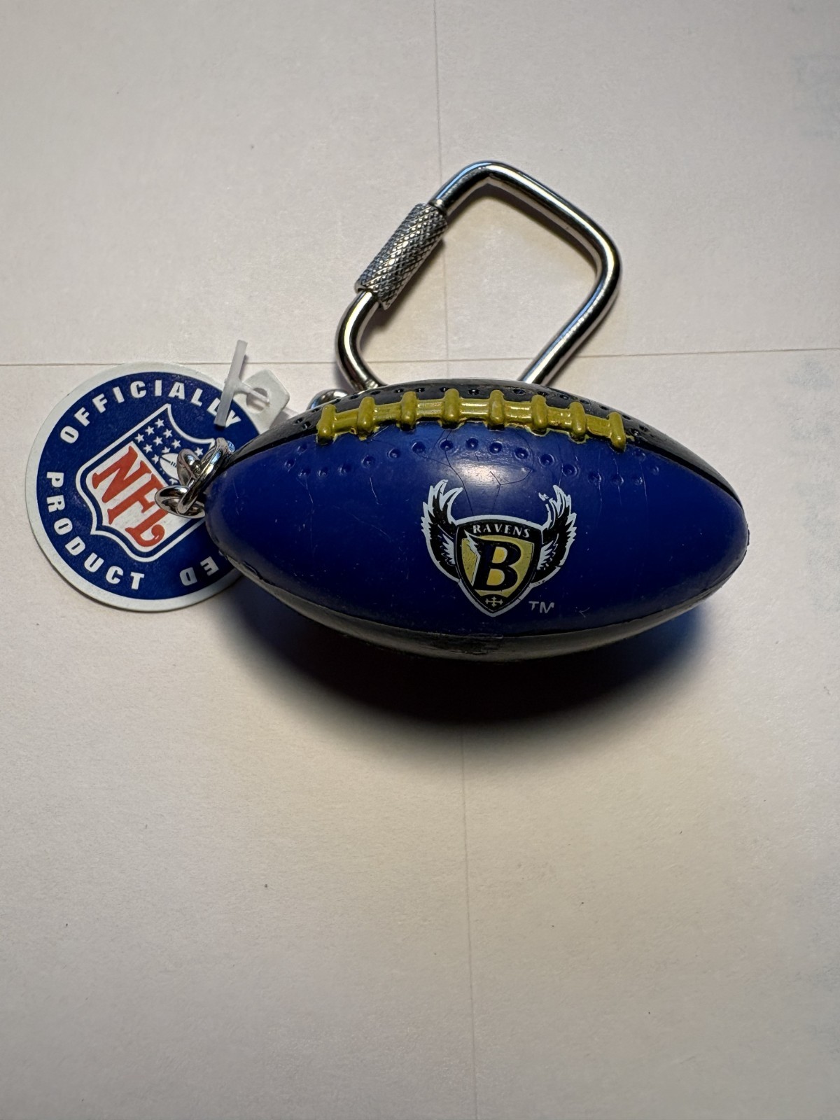 J.F. Sports - Baltimore Ravens Football Key Chain.