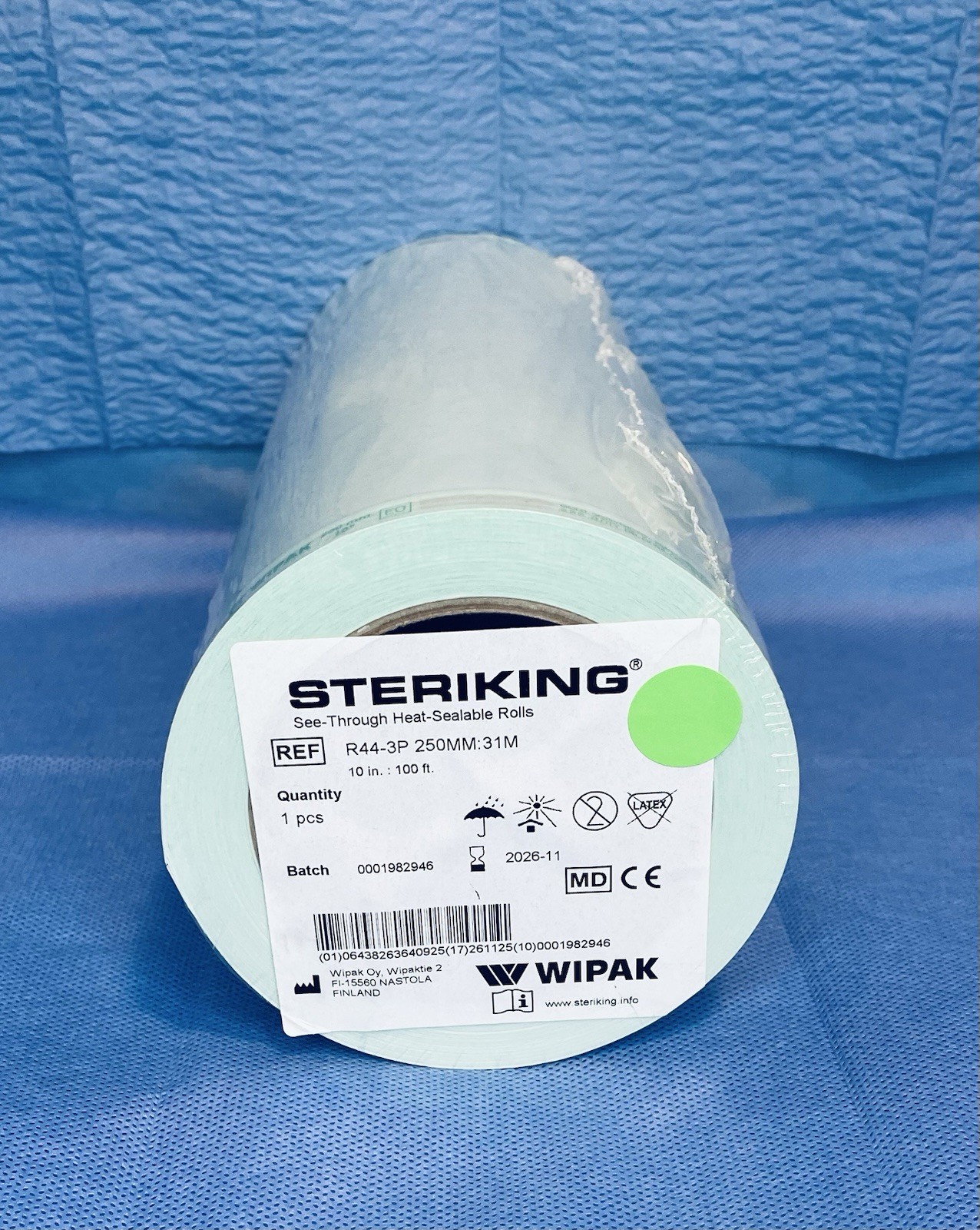 Wipak Steriking See-Through Heat-Sealable Rolls 250 Mm:31 M 10 In: 100