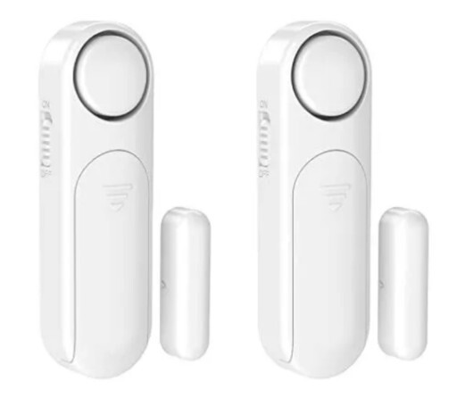 SECRUI 2pack Door Alarm for Home Security Window Sensor 120dB 4 Modes NEW