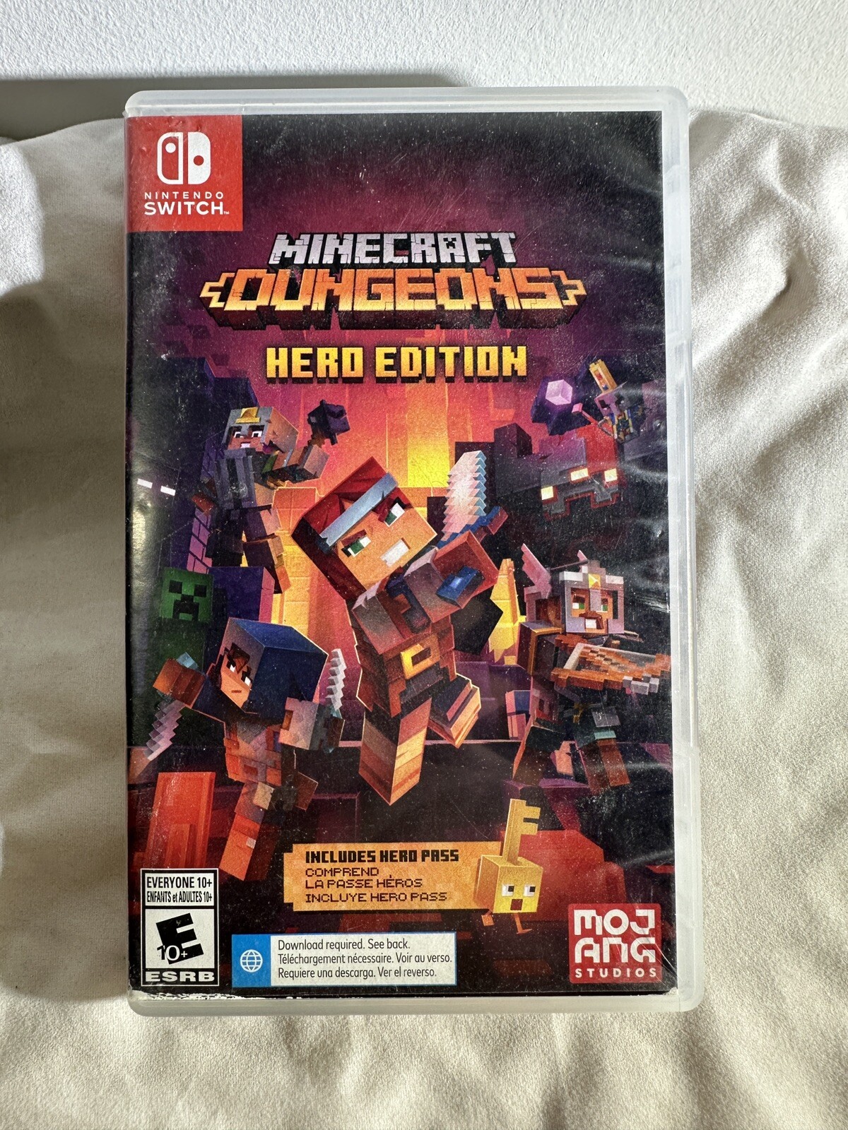 Nintendo Switch Minecraft Dungeons Hero Edition Case Only OEM