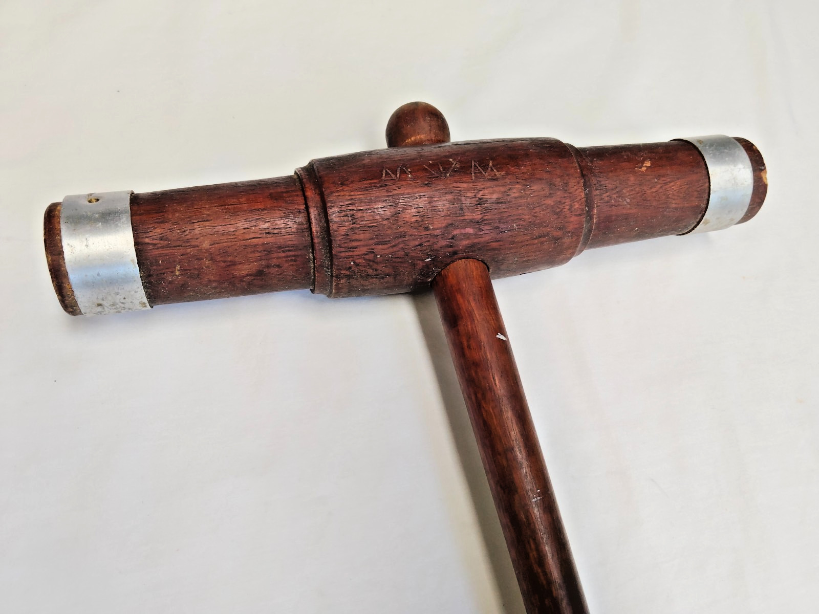 Vintage Caulking Mallet Hammer Shipwright Ship Boat Building Caulk Tool -AF