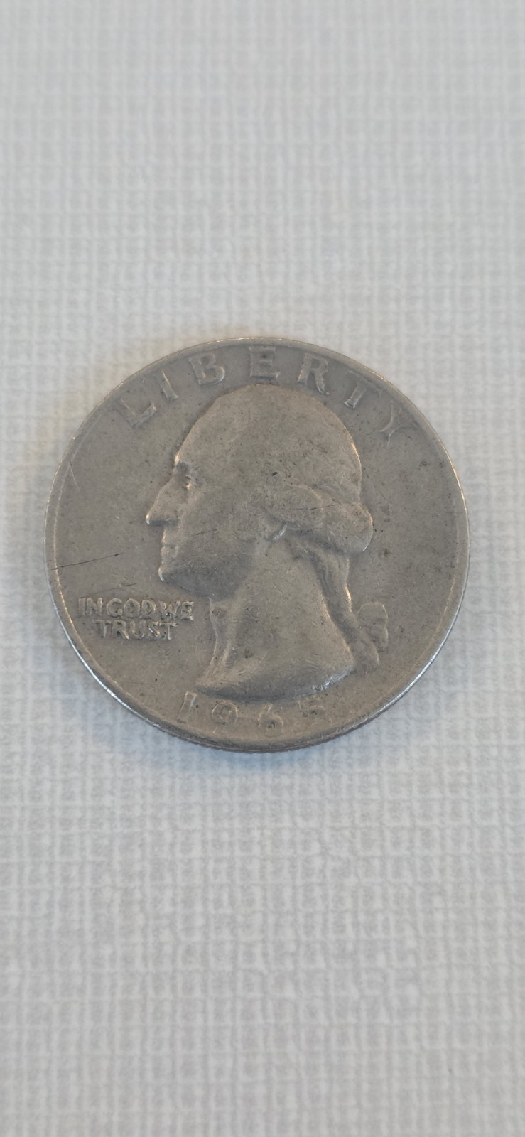 The 1965 Washington Quarter 90 Silver Coin