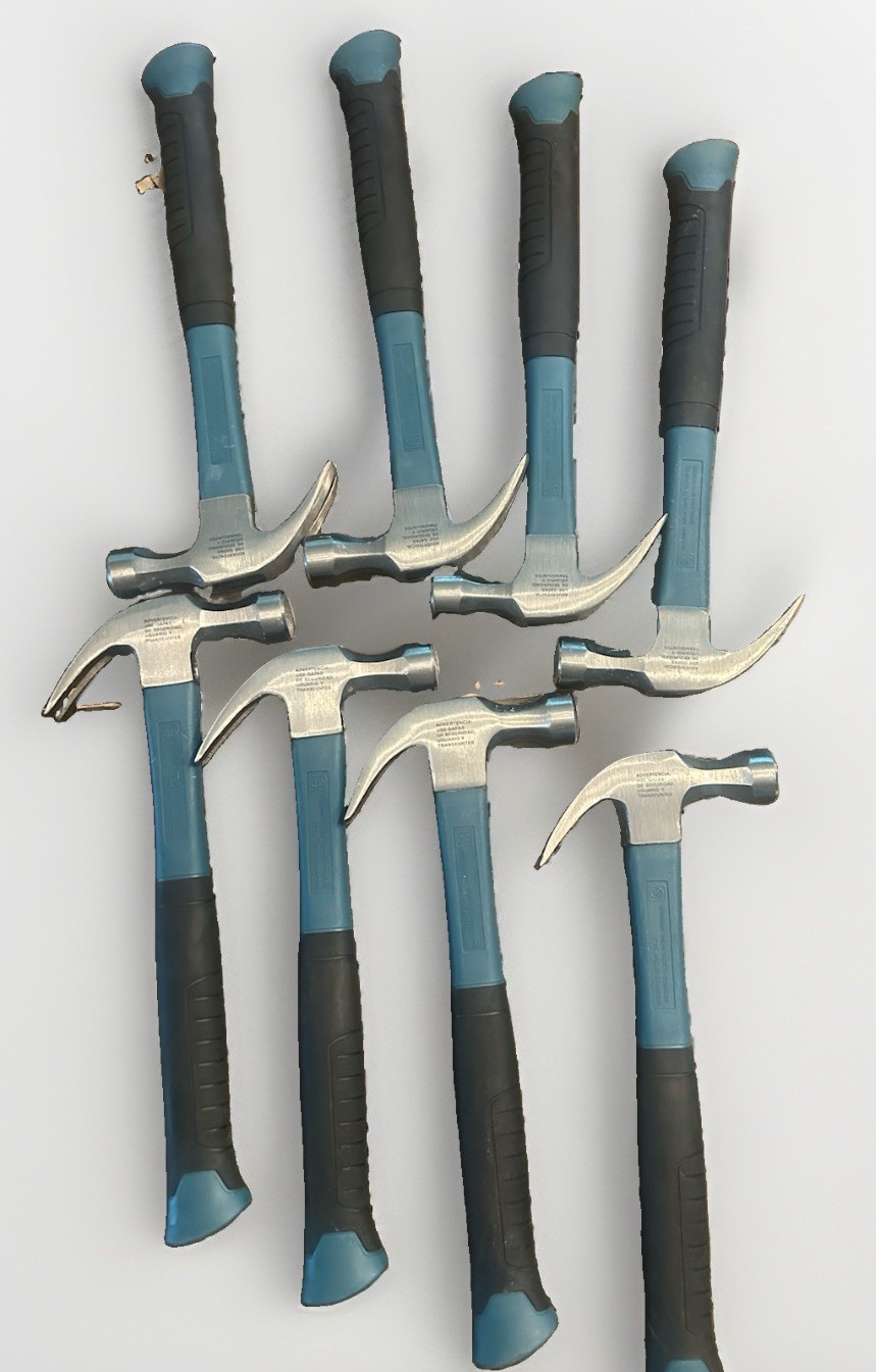 NEW ⭐ Wholesale Lot of 8 Anvil 16 Oz. Fiberglass Claw Hammers
