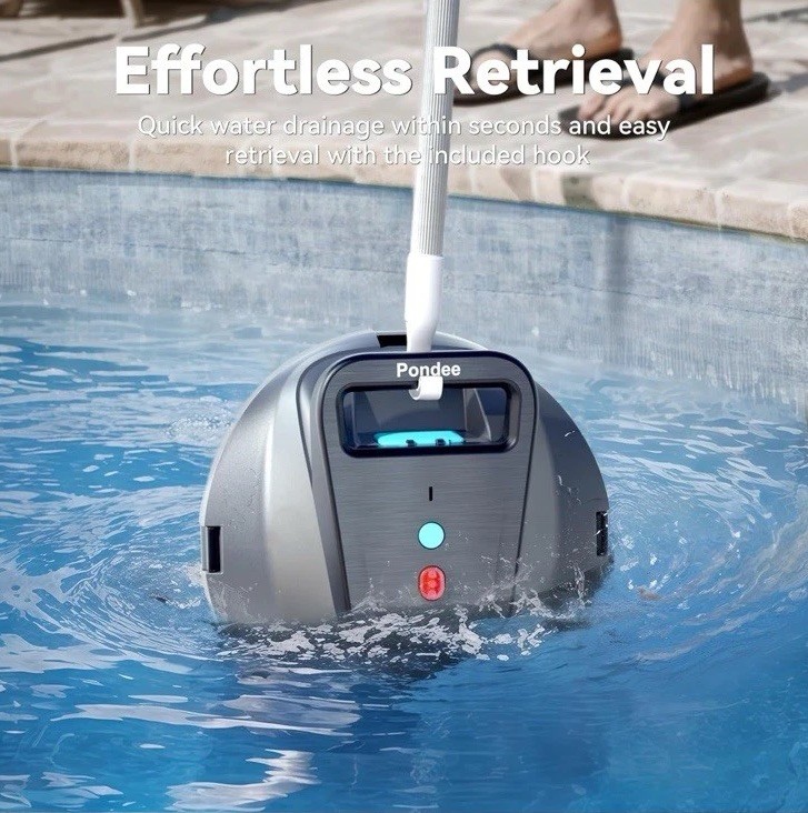 Poundee X1 Robotic Pool Vacuum Cordless Pool Cleaner With 120mins No Charger