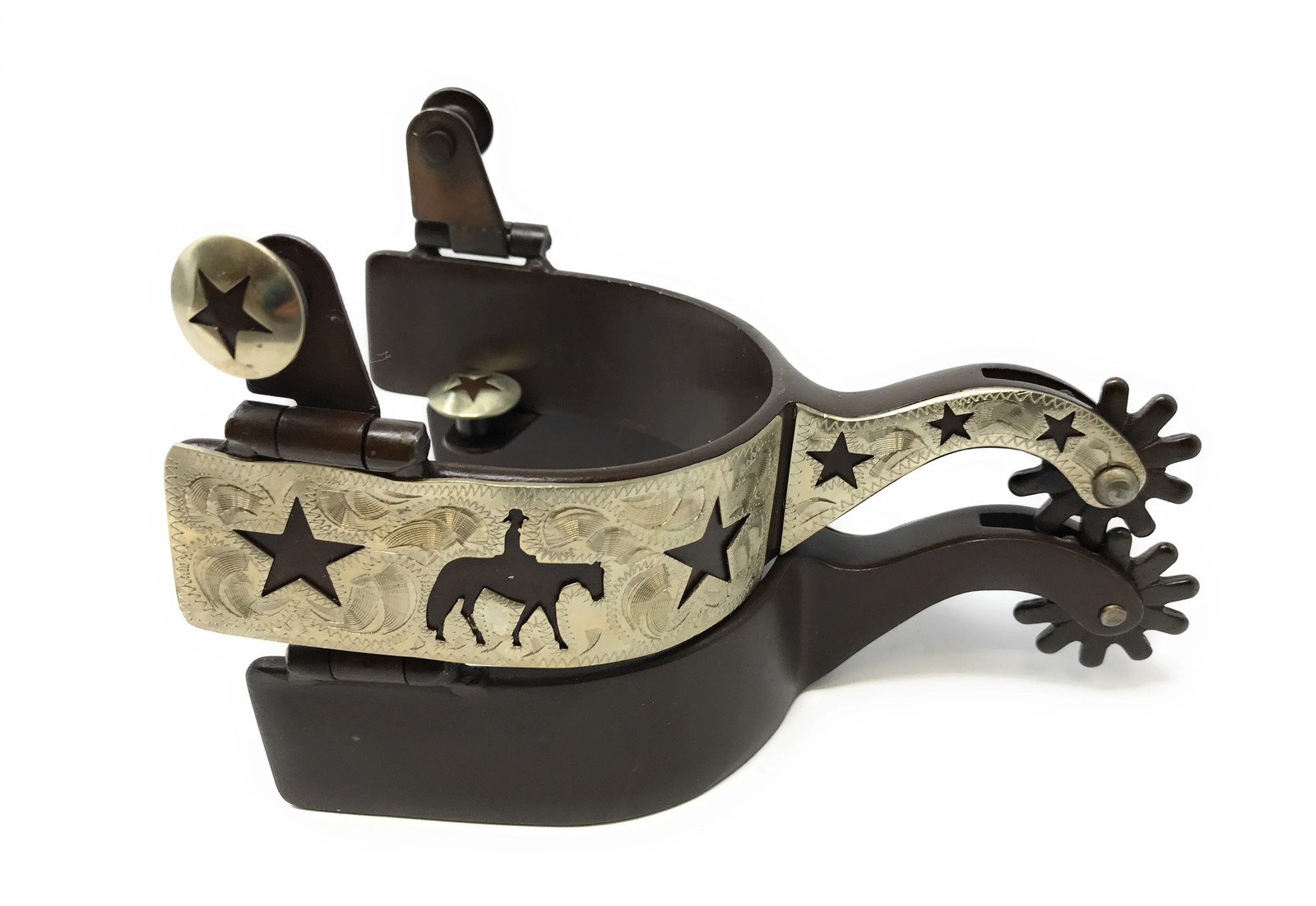 AJ Tack Men's Pleasure Horse and Stars Spurs