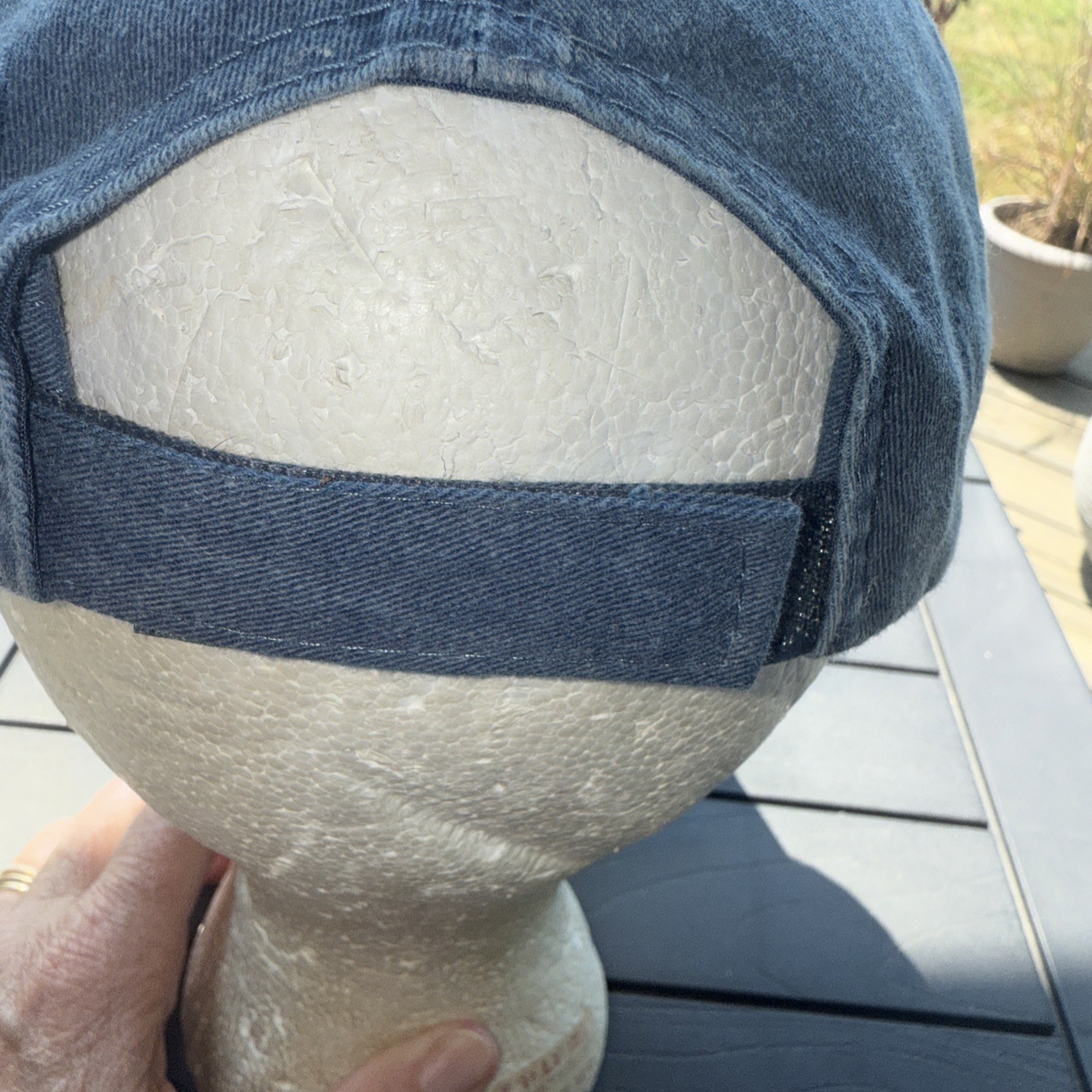 ST. KITTS in White on Teal Blue Kids Hat Cap Hook Loop