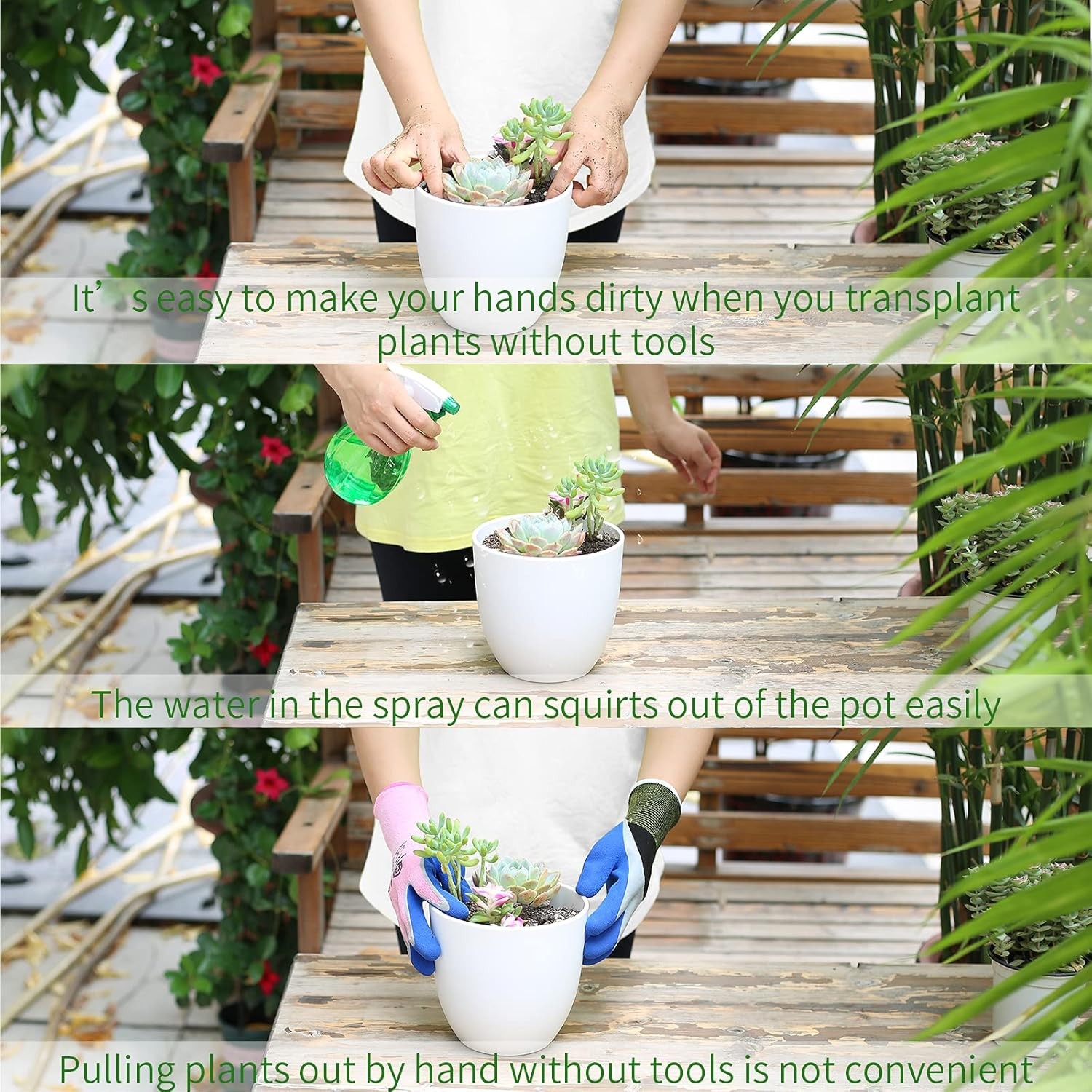 11Pcs Succulent Tools,Mini Garden Tools,Succulent Watering Tool Luxury-11Pcs