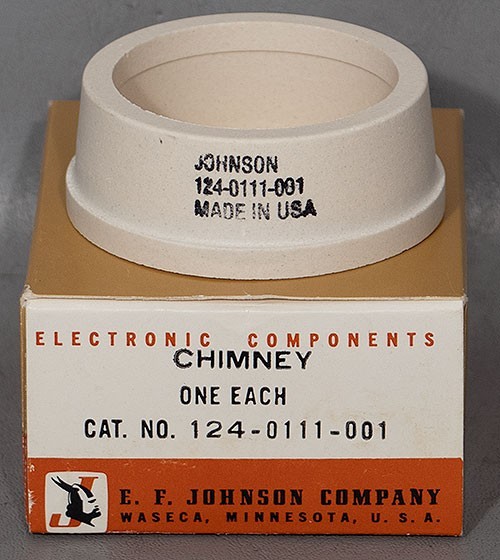 NEW EF Johnson 124-0111-001 Tube Chimney 4CX250B/4CX350A (111) E.F.