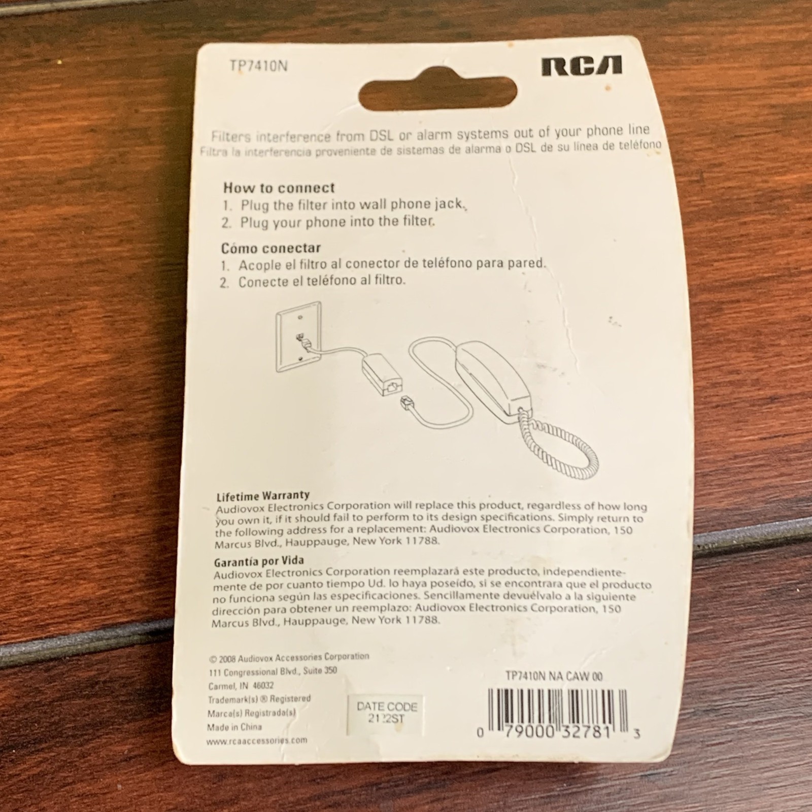 RCA TP7410N DSL Filter
