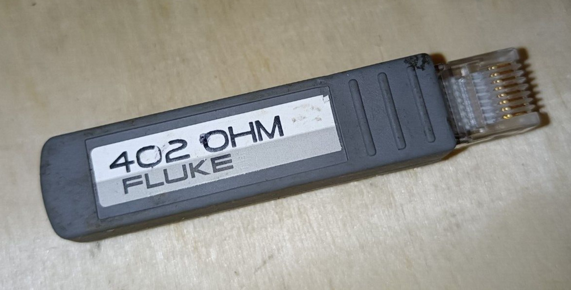 Fluke Networks  402 Ohm RJ45 Adapter