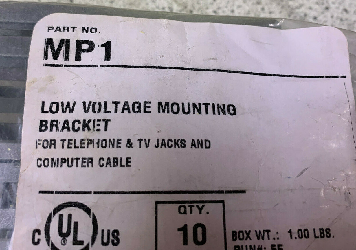 Lot of 40 Erico MP1 Low Voltage Mounting Bracket