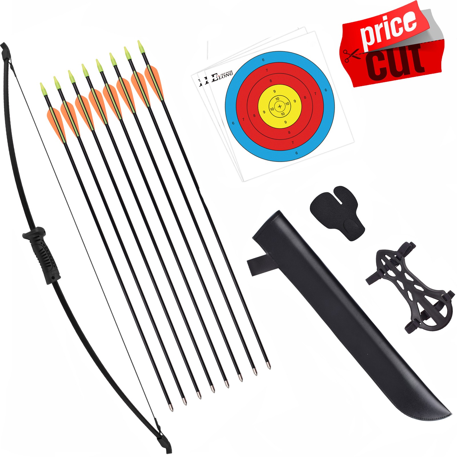 Archery Bow and Arrow Set Compound Kit Target Practice Hunting Shooting for Kids