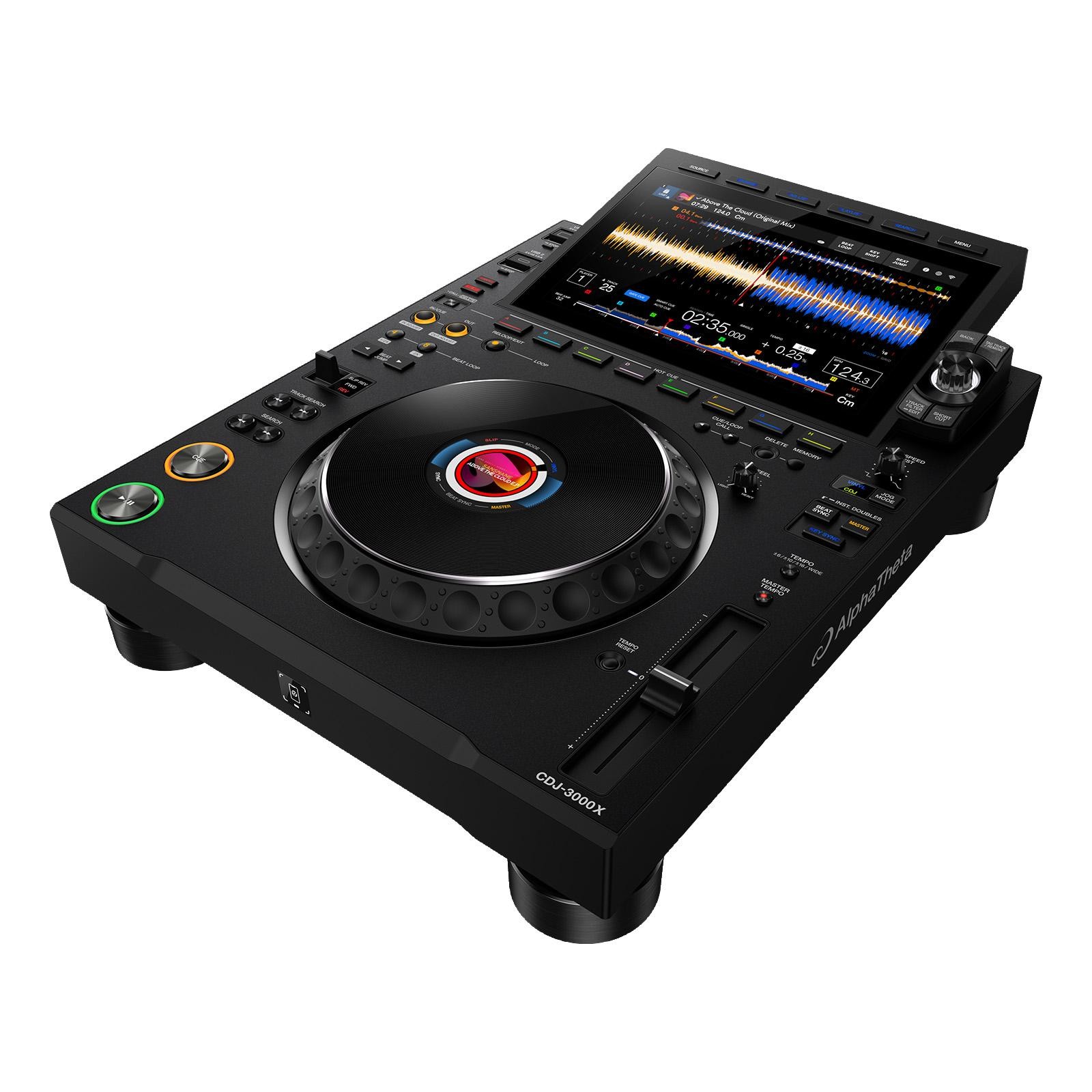 AlphaTheta CDJ-3000X Flagship DJ Player 2-Pack with Hard Cases