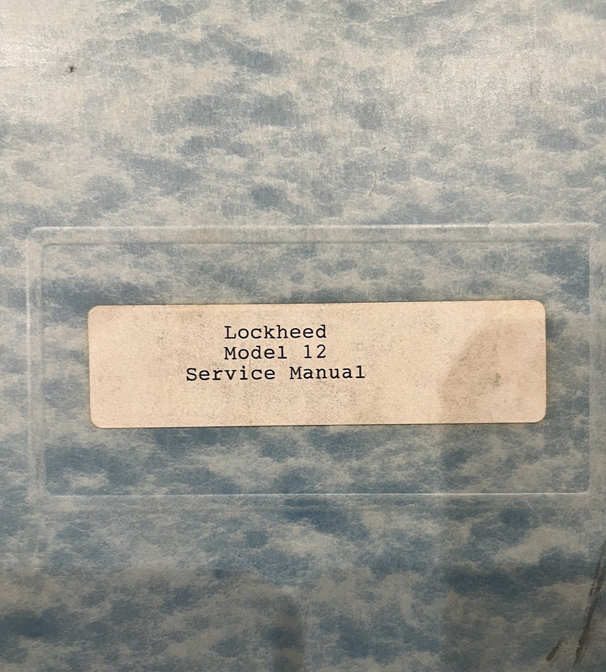 Lockhead 12 Service Manual Illustrated Older Copy