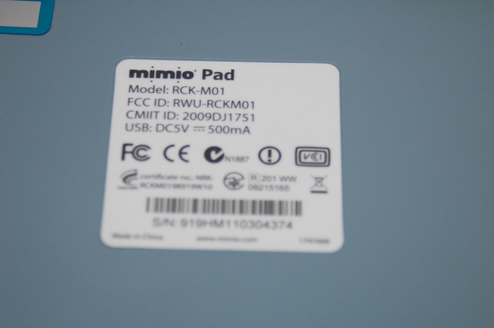 Dymo Mimio Pad RCK-M01 Wireless Interactive Graphic Pen Tablet