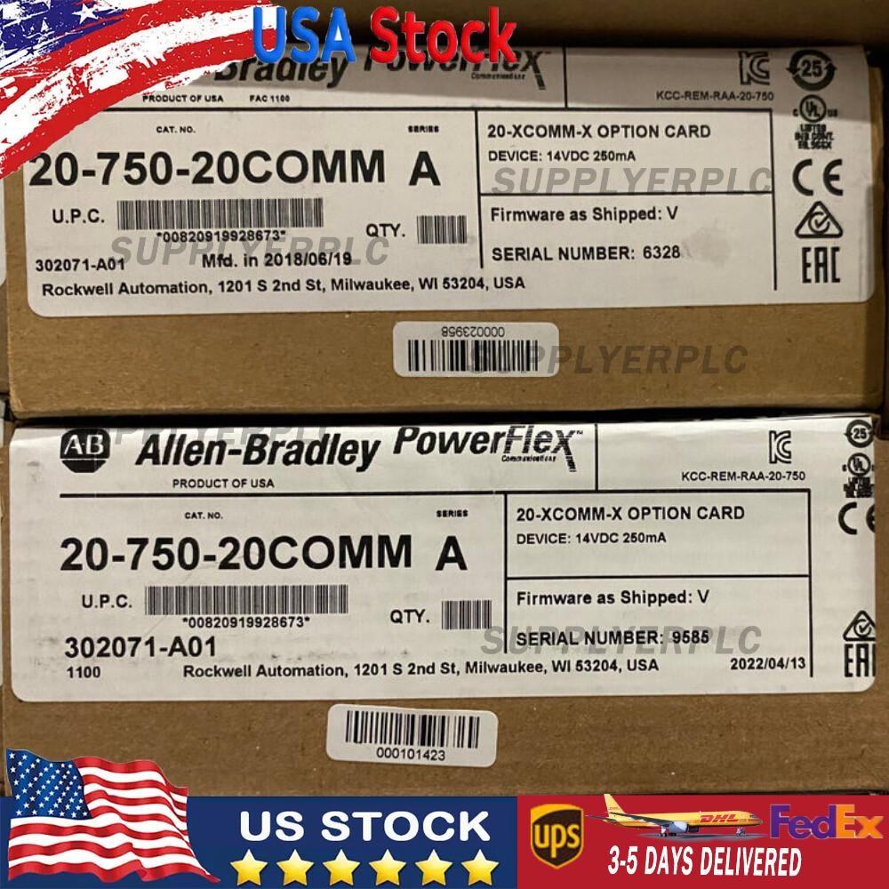 New AB 20-750-20COMM PowerFlex Inverter Communication Card US Free Tax