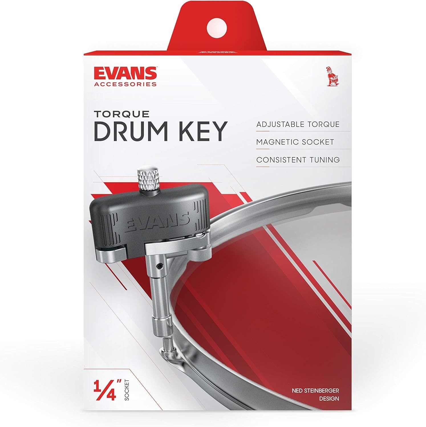 Ergonomic Magnetic Drum Tuner Key with Tension Setting for Precise Tuning