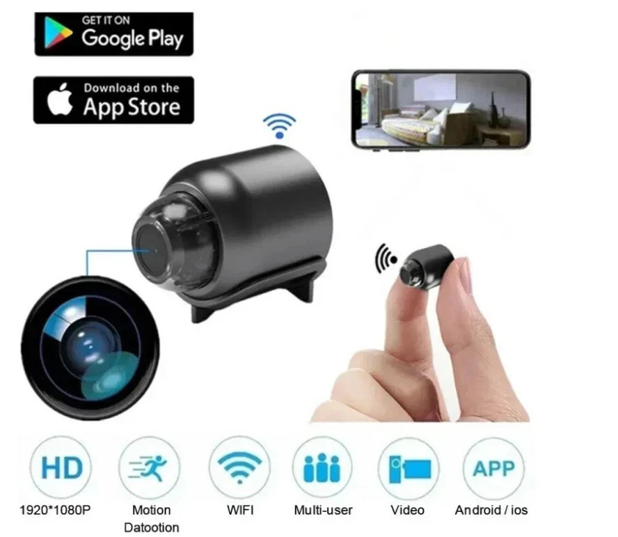X5 Mini Camera 1080P HD WiFi Wireless Night Vision Security Camera