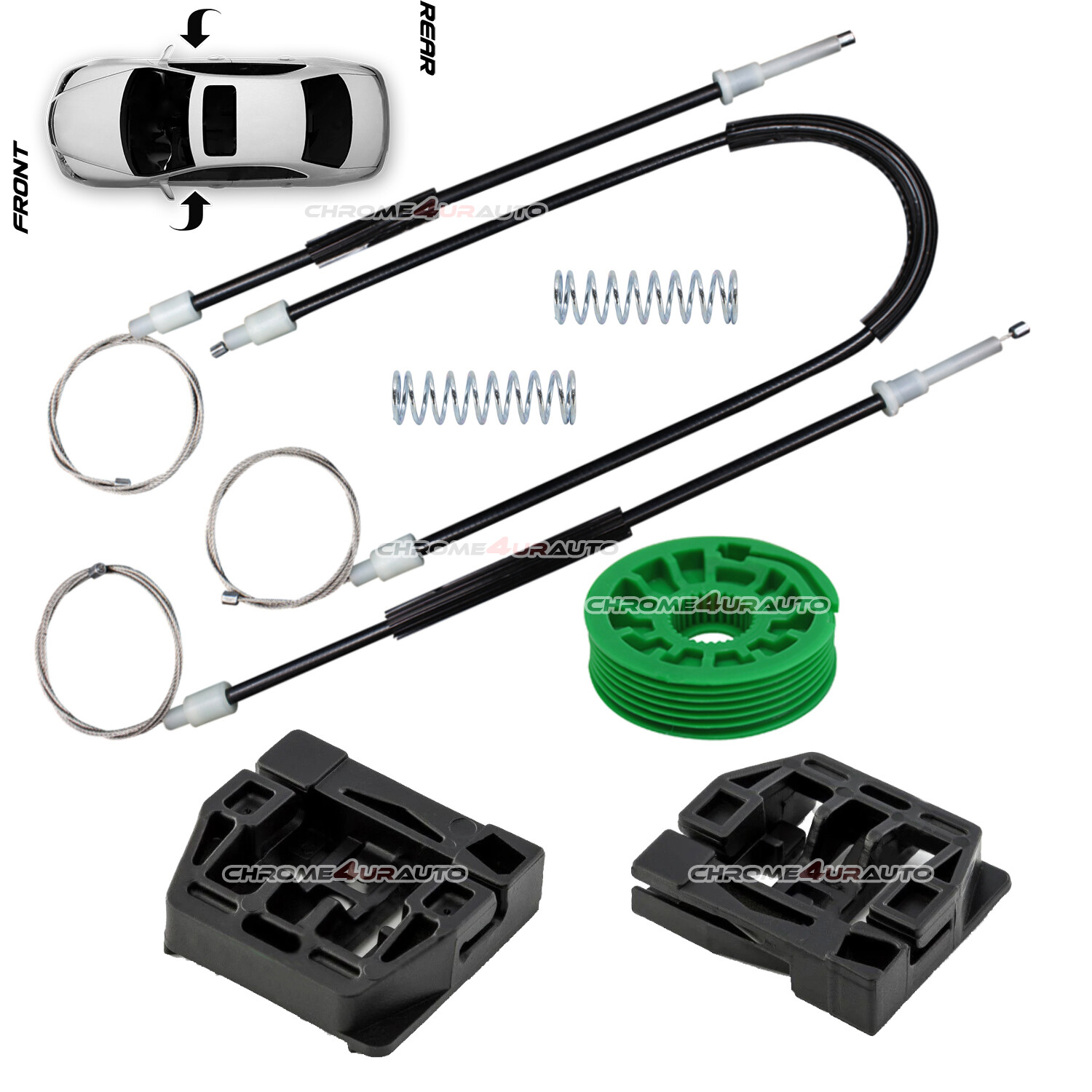 For Maserati Quattroporte Window Regulator Repair Kit Front Left OR Right RH LH