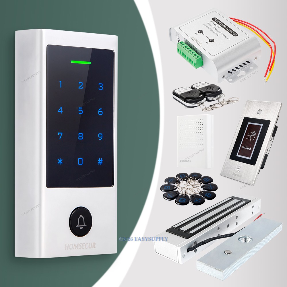 HOMSECUR Weatherproof IP66 APP WIFI PIN Access Control Touch Keypad