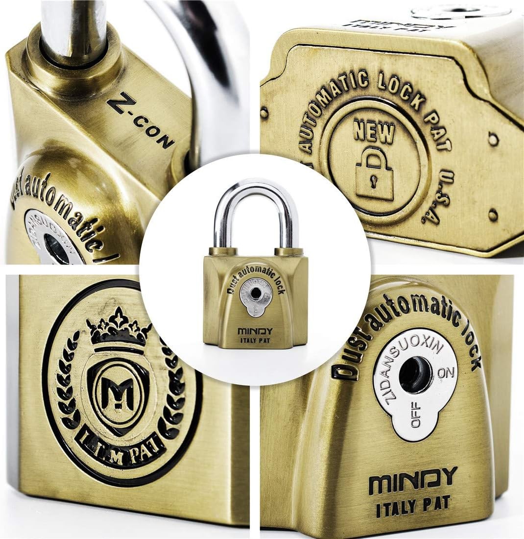Mindy 60mm Heavy Duty Waterproof Keyed Padlock with 4 Keys
