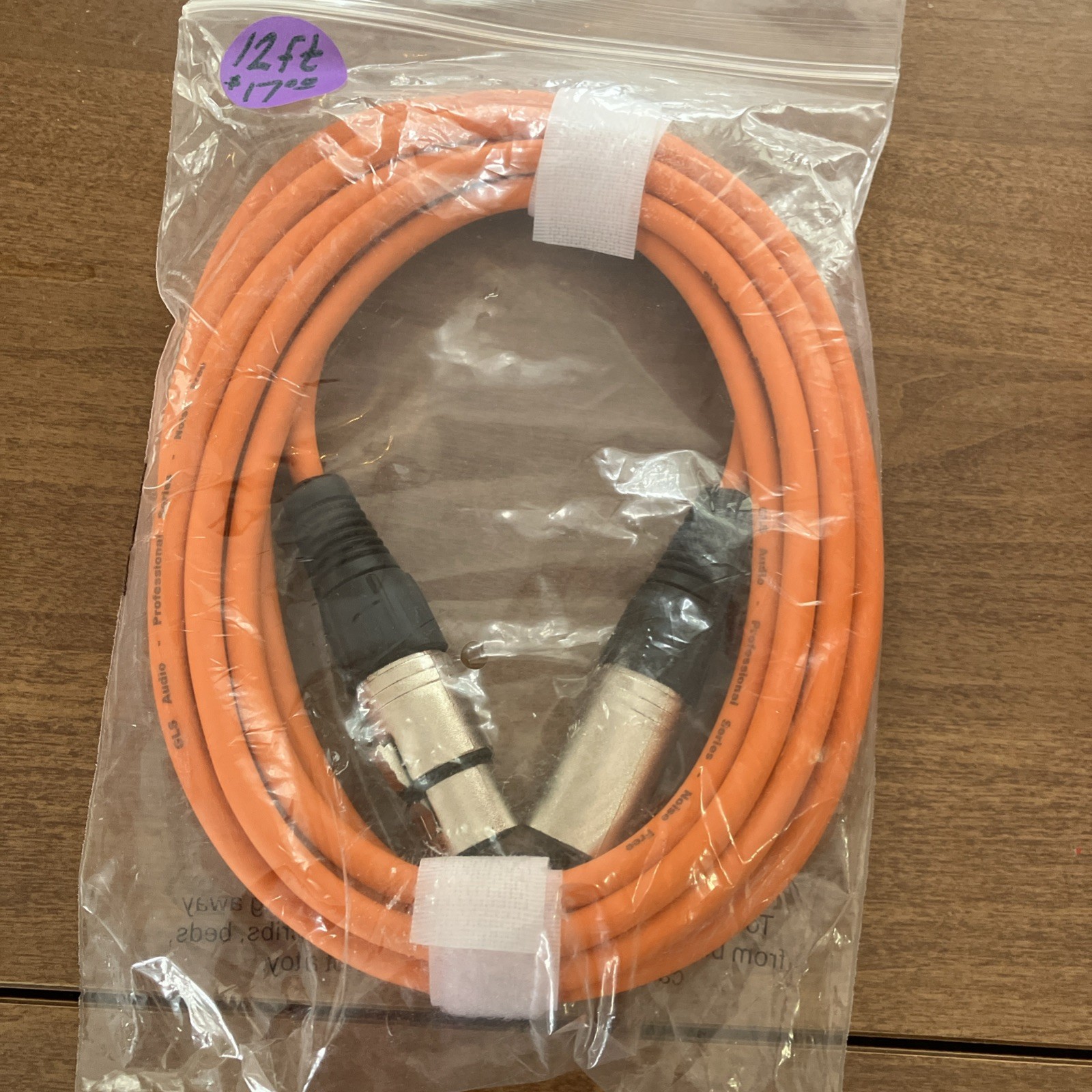 GLS Audio Professional Series male to female Orange microphone cable mic cord