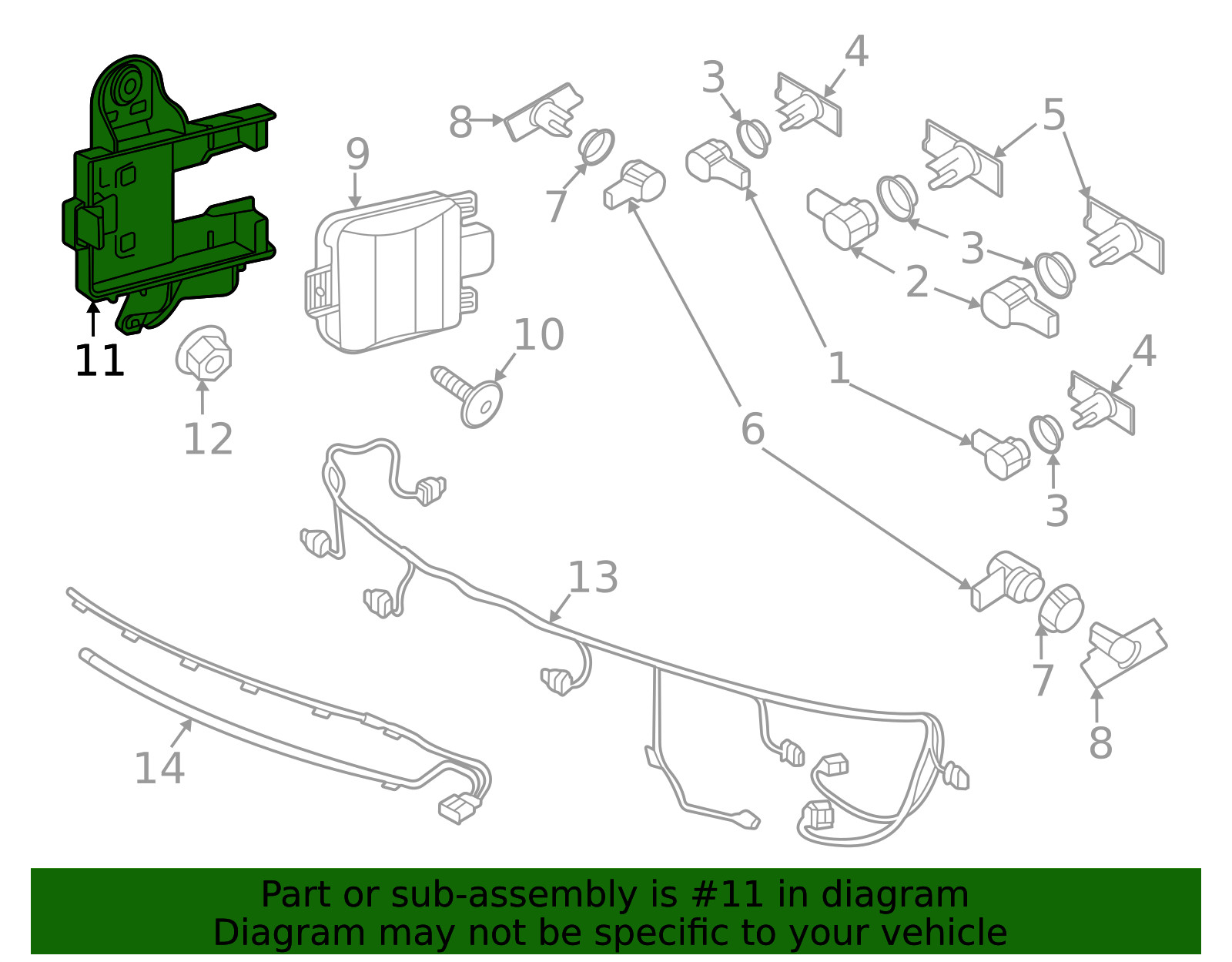 Genuine Volkswagen Mount Bracket 3CC-907-455