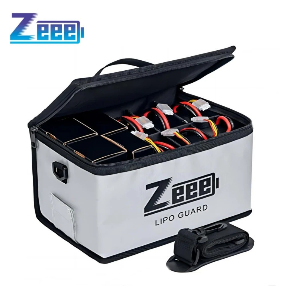 Zeee Lipo Battery Safety Bag Fireproof Pouch Large Capacity Storage Guard