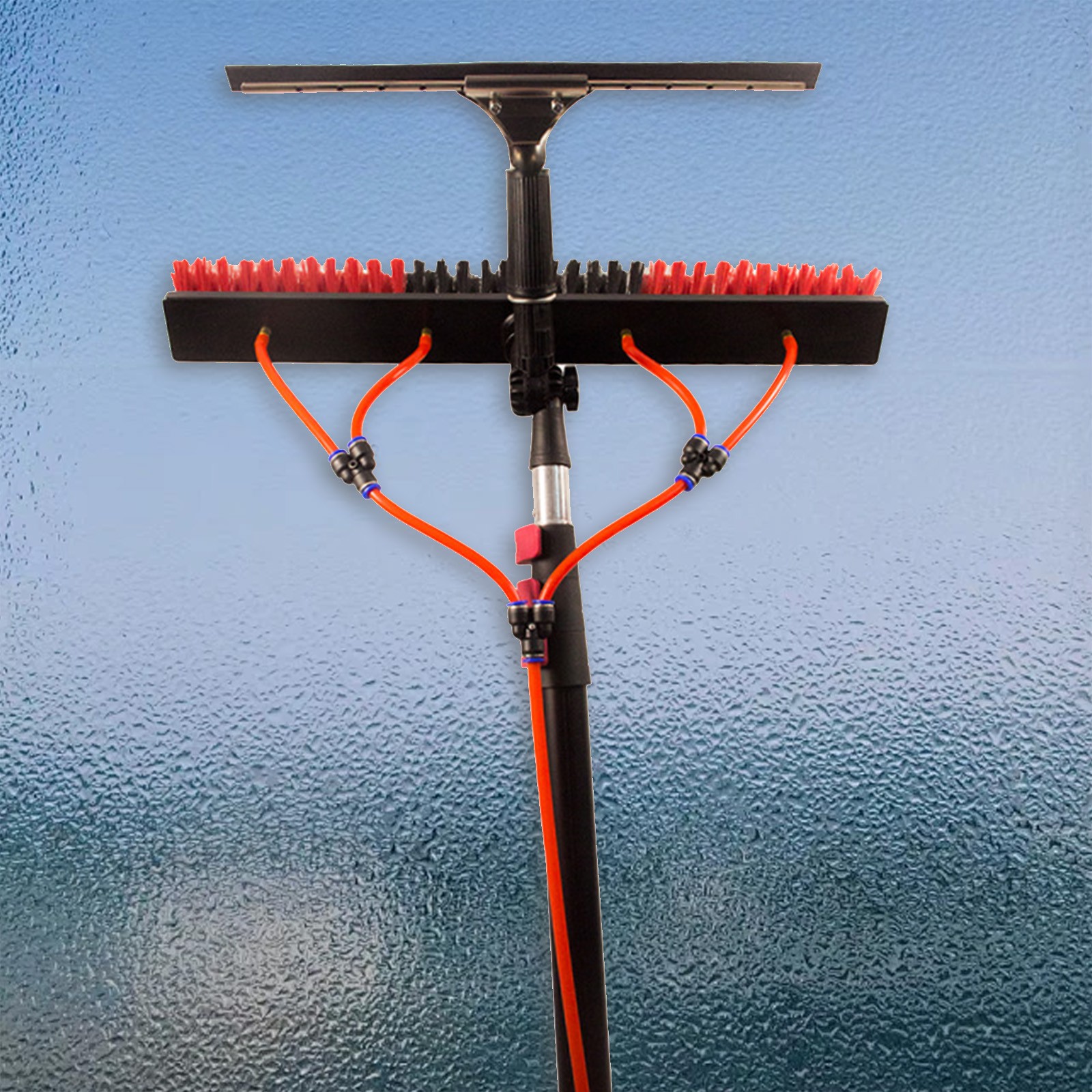 11pcs Adjustable Solar Panel Cleaning Kit Stainless Steel Window Cleaner Scraper