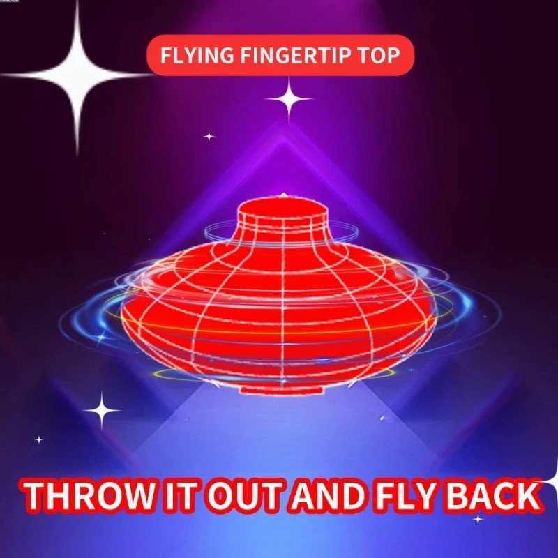 NEW LED Flying UFO Spinner Fingertip, Upgrade Flight Helicopter Gyro Flyorb Hove