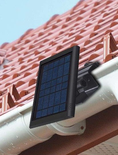 Weatherproof Gutter Mount for Ring Solar Panel - Black