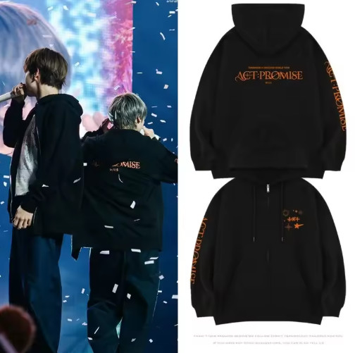 TXT ACT PROMISE IN US Zip-up Jacket Hoodie Fan Merch for MOA Concert Outfit G23