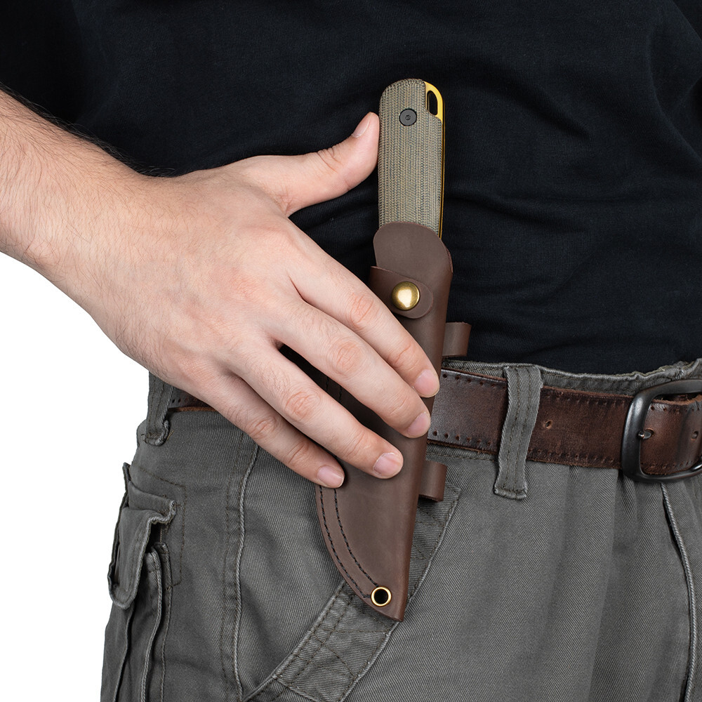 Olight Oknife Fortitude 2 Fixed Blade EDC Tool, Micarta/G10 Handle, CPM-S35VN