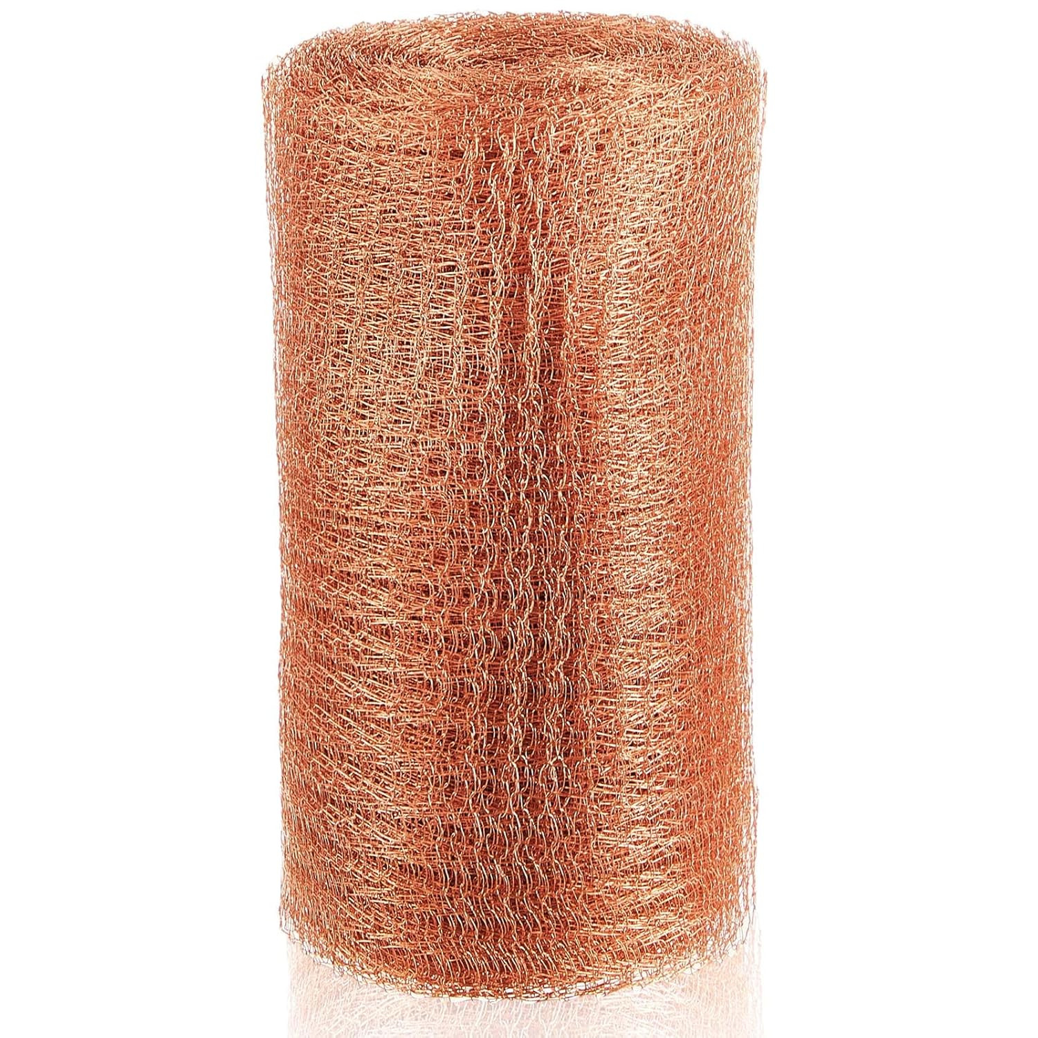 8'' X 150 Ft Copper Mesh Rodent Control Copper Wool for Slugs Rustproof DIY Hole