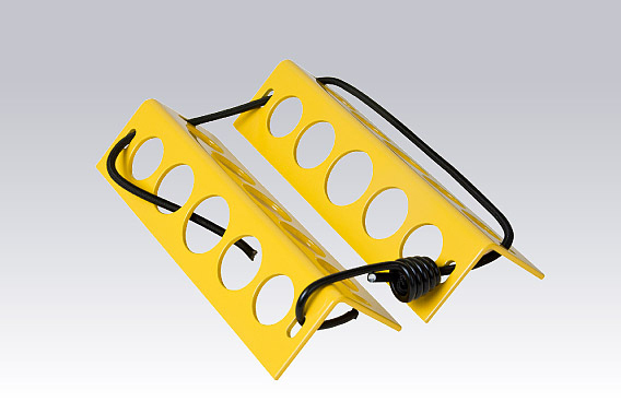 DeGroff Aviation Aluminium Handy Aircraft Chocks - Yellow - Lightweight
