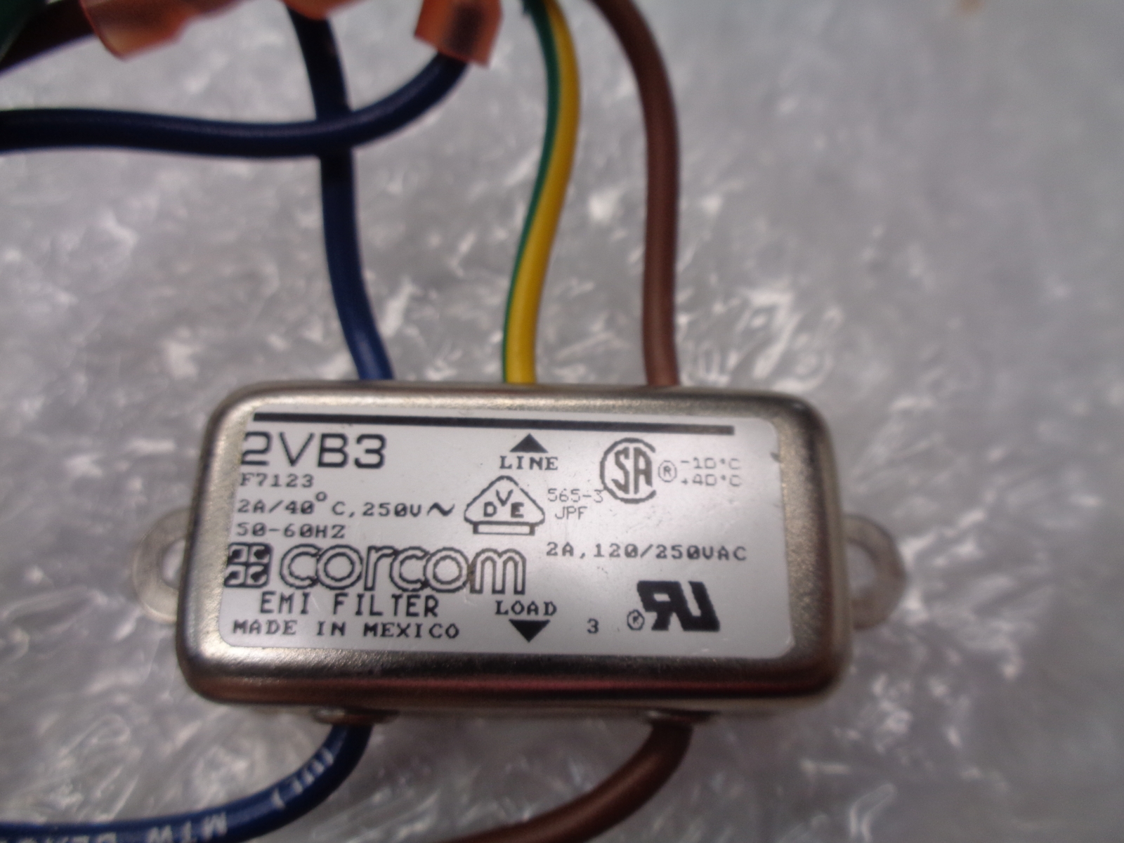 CORCOM 2VB3 POWER LINE FILTER NSNP