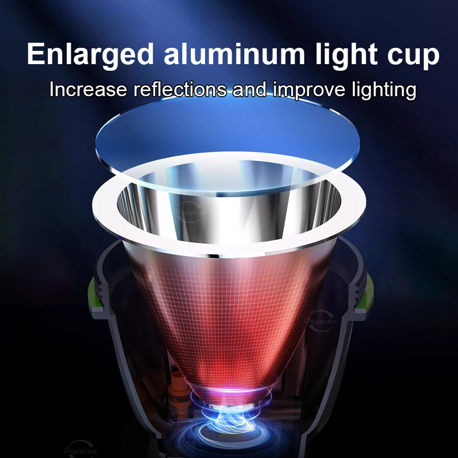 Professional Diving LED Headlamp Headlight Diver Spearfishing Head Flashlight