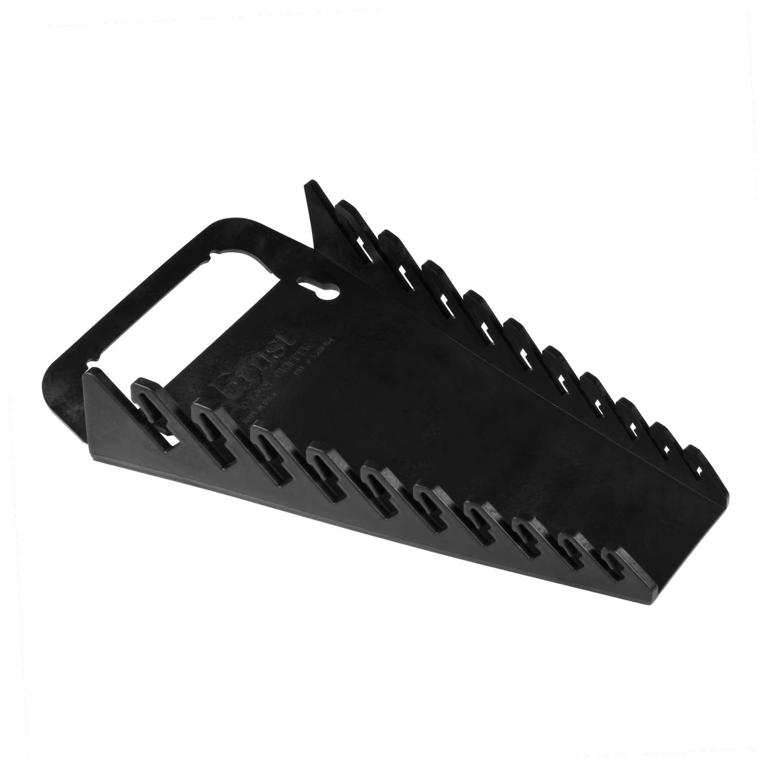 Ernst Manufacturing Gripper Wrench Organizer, 10 Tool, Black 0,