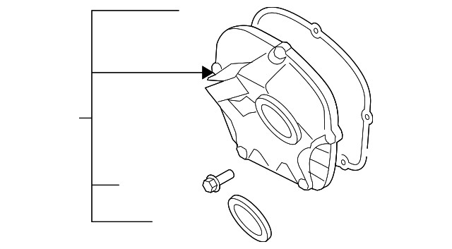 Genuine Volkswagen Engine Timing Cover 06H-109-121-G