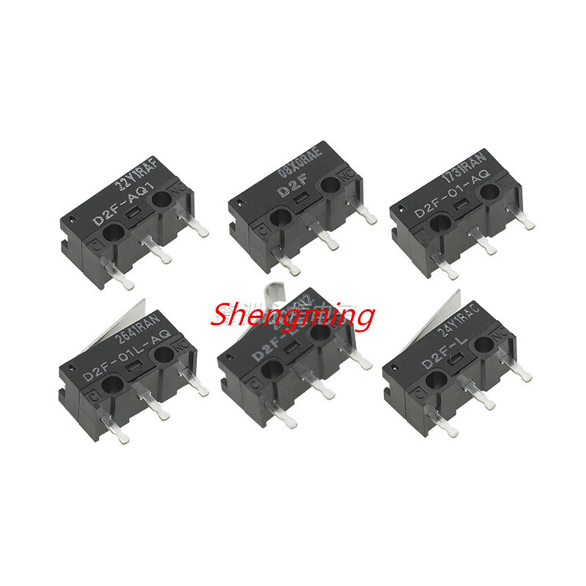 10pcs D2F-01/L-AQ AQ1 L L3 Micro Switch Omron